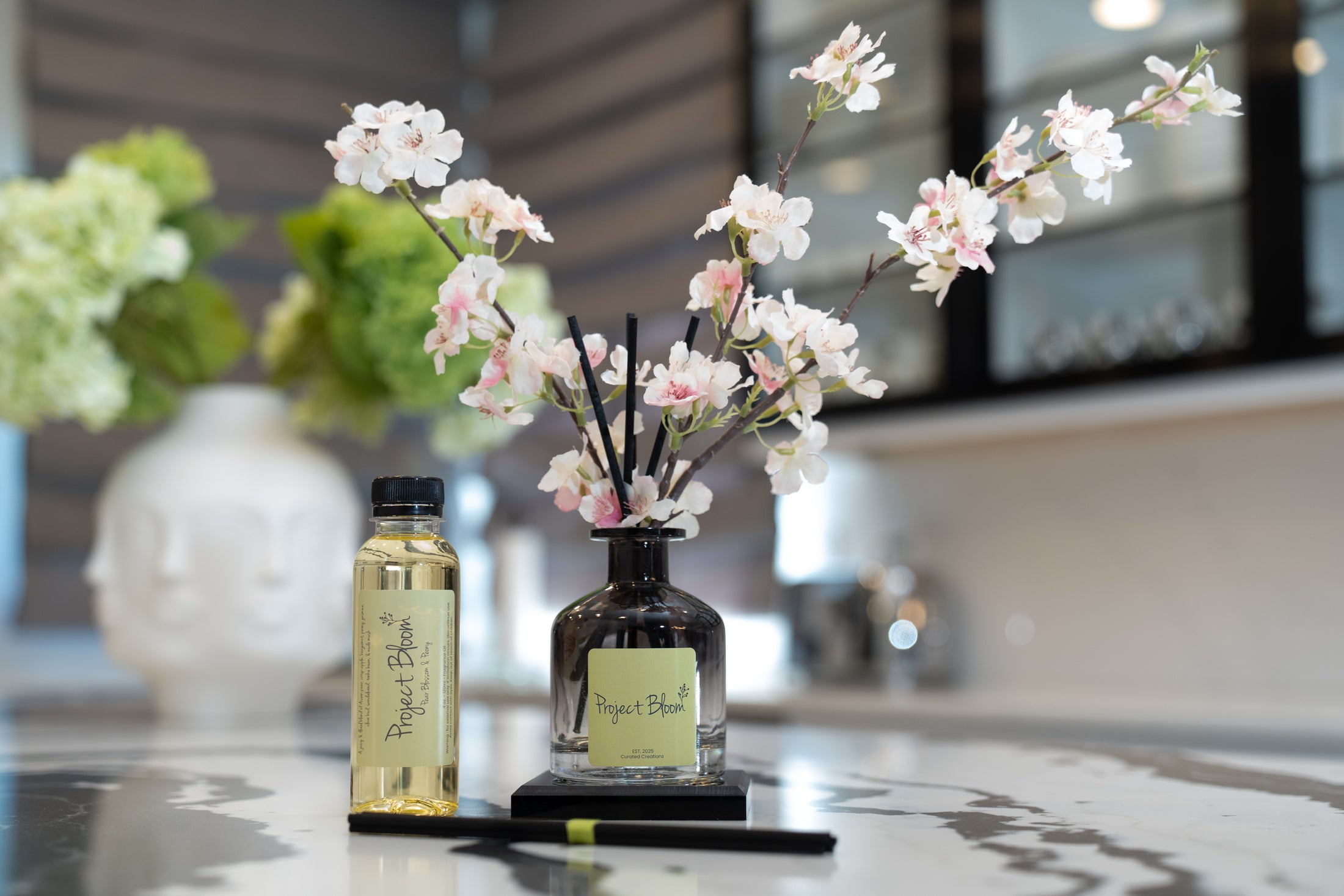 Pear Blossom & Peony Reed Diffuser - The Project Bloom